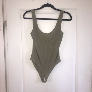 Forever 21 Green Mesh Bodysuit